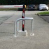 Etrier de protection ø60mm galvanisé pour borne électrique