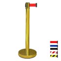 Poteau à Sangle Économique VISO Chromé – Sangle Rétractable 2 m