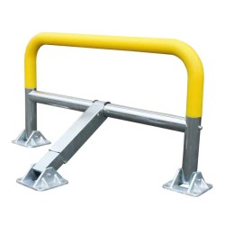 Arceau de parking ø55mm mémoire de forme pieds fonte